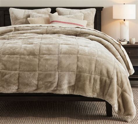 Hello kitty magical faux fur quilt from pottery barn